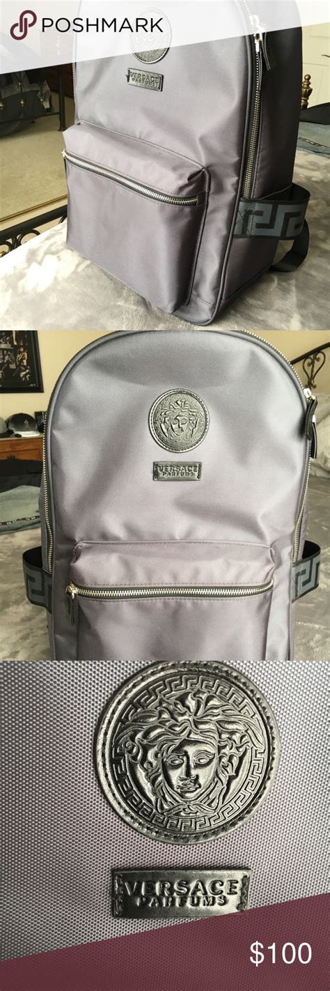 versace set of suitcases|Versace backpacks men's.